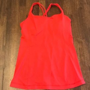 Lululemon red workout top